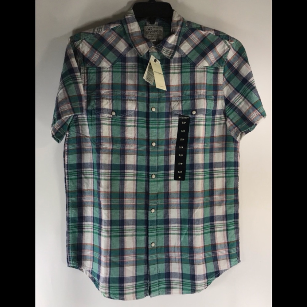 Lucky Brand Classic Fit Madras Shirt